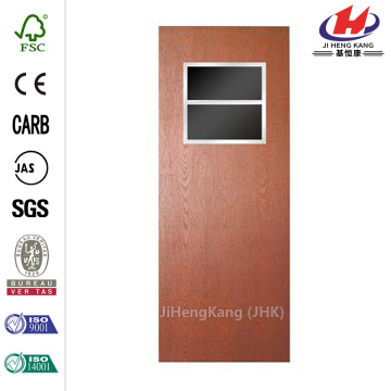 32 in. x 80 in. Smooth Flush Hardboard with Window Solid Core Unfinished Composite Interior Door Slab